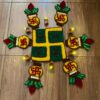 Swastik Rangoli Mat Set of 7 – Festive Elegance in Every Corner - Image 2