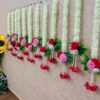 Rose Bunch Gajra Hangings – Festive Charm in Every String! (set of 6 strings) - Image 2